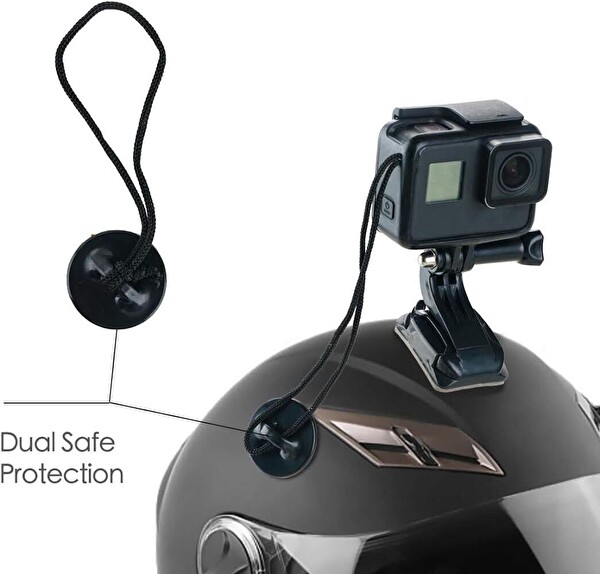 Fimtech Tüm Aksiyon Kameralar İle Uyumlu Kask Bağlantı Seti