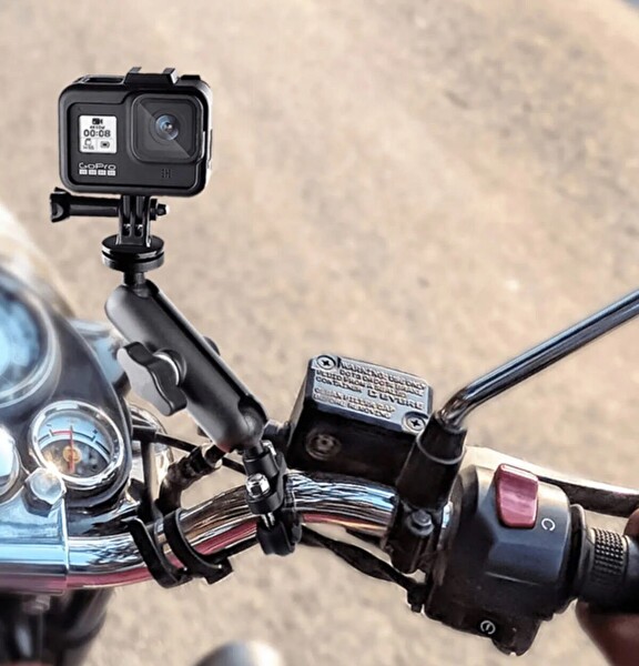 Fimtech Motosiklet Bisiklet Gidona Monte Ayarlanabilir Kamera Tutucu Aparat