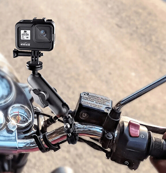 Fimtech Motosiklet Bisiklet Gidona Monte Ayarlanabilir Kamera Tutucu Aparat