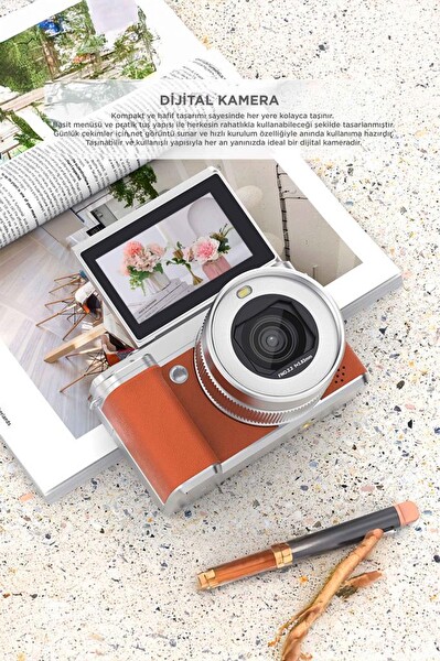 Torima CMR45 Wifi 5K Dijital Fotoğraf Video Kamera Turuncu