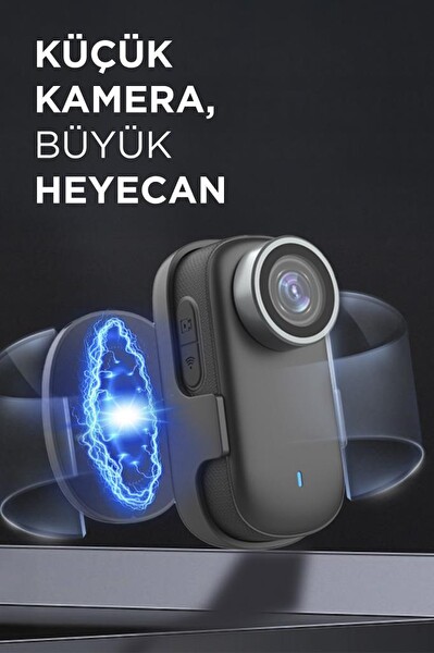 Torima CMR38 Aksiyon Kamerası 4K Manyetik Giyilebilir Siyah