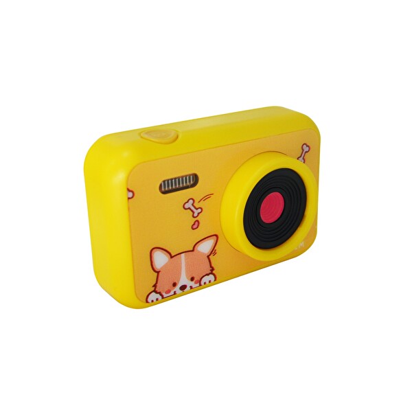 Sjcam FunCam Çocuklar İçin Köpek Desenli Sarı Fotoğraf Makinesi Ve Kamera