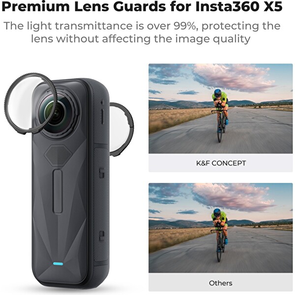 K&F Concept Insta360 X5 İçin Premium Lens Koruyucu