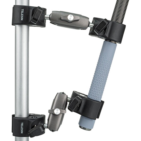 Telesin Çift Başlı Yengeç Kelepçesi - Double Clamp Mount