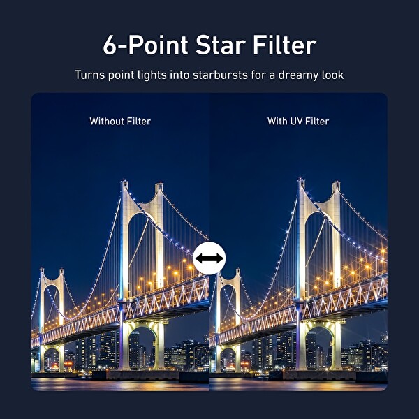 Telesin Osmo Pocket 3 için Six-Point Yıldız Filtresi