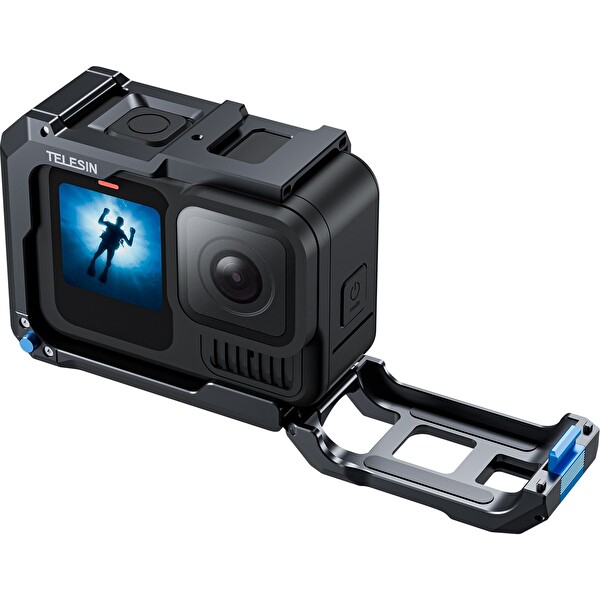Telesin Gopro Hero13 Black İçin Alüminyum Kafes - Gopro Hero9/10/11/12/13 Black Uyumlu