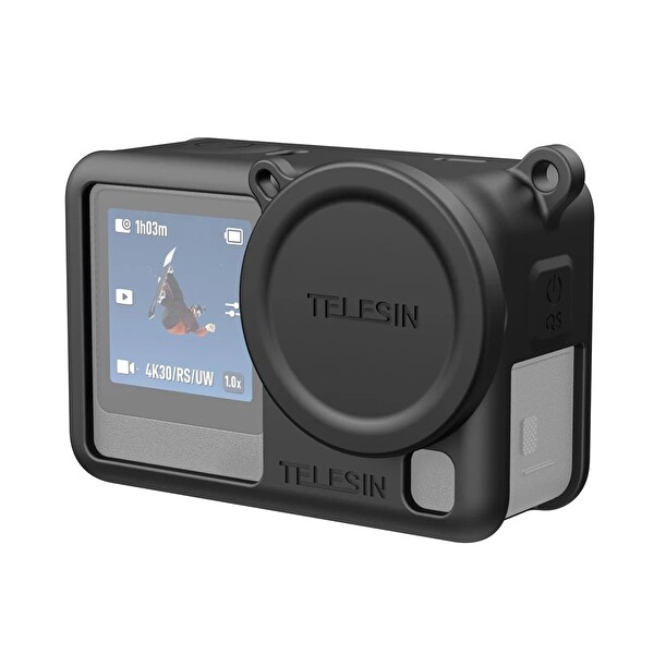Telesin Osmo Action 6 Silikon Koruyucu Kılıf Siyah