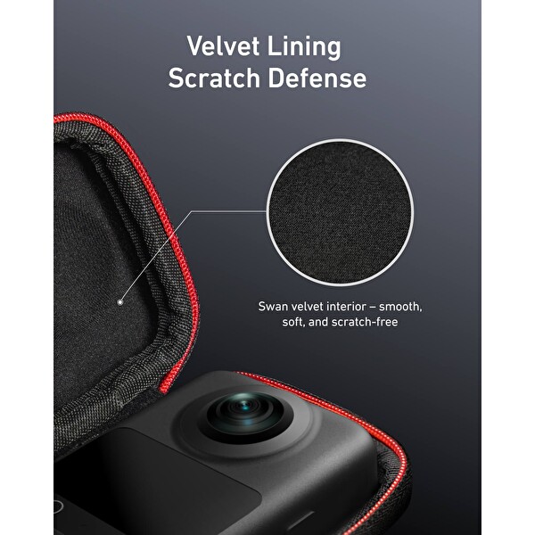 Telesin DJI Osmo 360 Uyumlu Mini Taşıma ve Saklama Çantası Koruyucu Kılıf