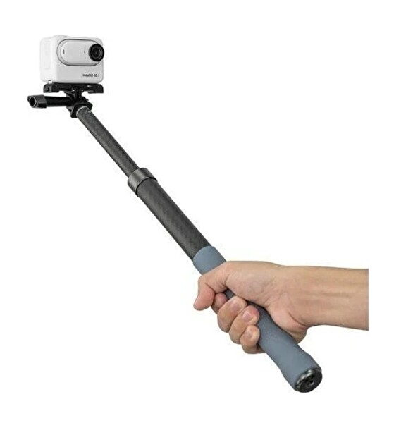 Telesin 1.2M Karbon Fiber Selfie Çubuğu Aksiyon Kamera ve 360 Kamera Uyumlu