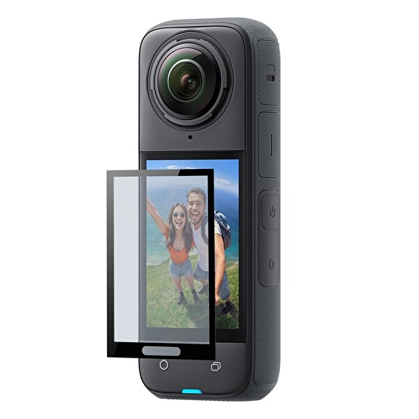Telesin Insta360 X4 ve X5 Uyumlu Temperli Cam Ekran Koruyucu Seti