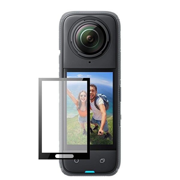 Telesin Insta360 X4 ve X5 Uyumlu Temperli Cam Ekran Koruyucu Seti