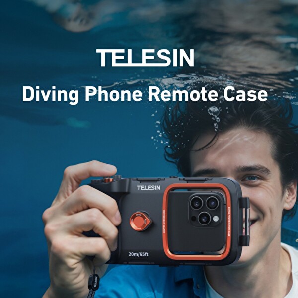 Telesın Akıllı Telefonlar için 20 Metreye Kadar Dalış Koruma Kılıfı