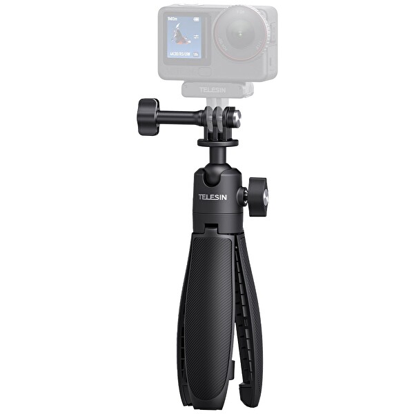 Telesin 3.0 Top Başlıklı Tasarım 360 Derece Hareket Edebilen Mini Seflie Stick