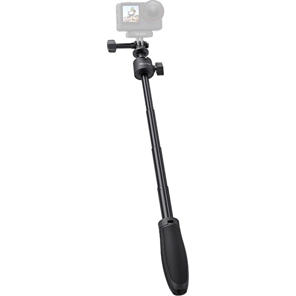 Telesin 3.0 Top Başlıklı Tasarım 360 Derece Hareket Edebilen Mini Seflie Stick