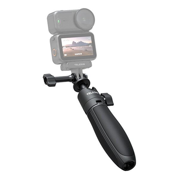 Telesin 3.0 Top Başlıklı Tasarım 360 Derece Hareket Edebilen Mini Seflie Stick