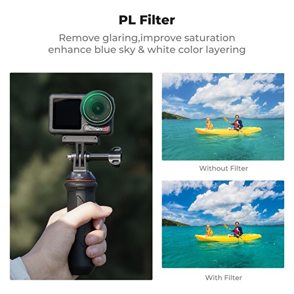K&F Concept Osmo Action 3/4/5 Pro Polarize CPL Filtre