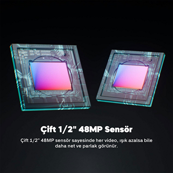 Akaso 360 Creator Combo 5.7K 360° Video 48 MP Sensör 72 MP 360° Fotoğraf AI Takip Aksiyon Kamera