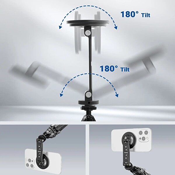 Neewer DS031 Profesyonel Manyetik Telefon Tripod Bağlantı Aparatı