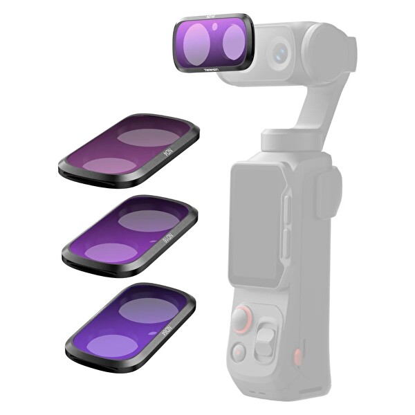 Telesin INSTA360 Luna Ultra Uyumlu Nd Filtre Seti ND4-ND16-ND64