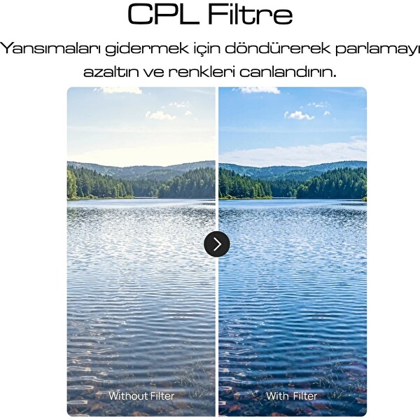 Telesin CPL-Vnd8-32-Soğuk Gül Tonu Osmo Pocket 4p Uyumlu Filtre Kiti
