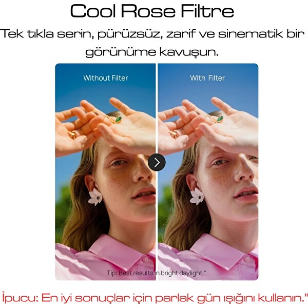Telesin CPL-Vnd8-32-Soğuk Gül Tonu Osmo Pocket 4p Uyumlu Filtre Kiti