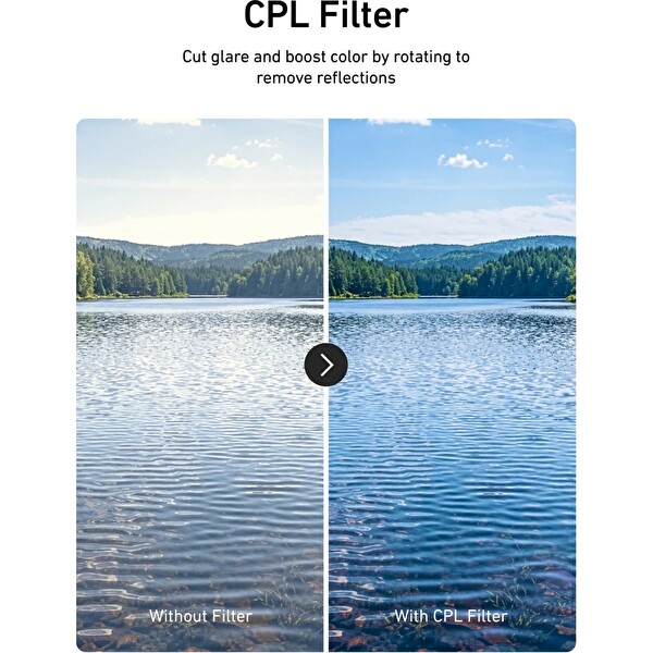 Telesin INSTA360 Luna Ultra Uyumlu Filtre Seti Cpl-Vnd2-32-Siyah Difüzyon