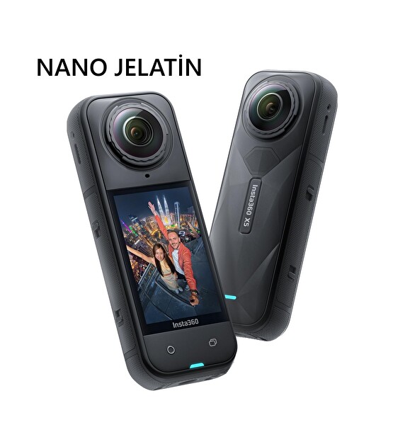 Insta360 X4 Air Aksiyon Kamera Uyumlu 2 Adet Şeffaf Ekran koruyucu Nano Jelatin