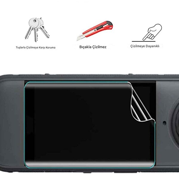 Insta360 X4 Air Aksiyon Kamera Uyumlu 2 Adet Şeffaf Ekran koruyucu Nano Jelatin
