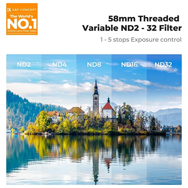 K&F Concep iPhone 17 Pro Uyumlu Değişken Ayarlanabilir ND2-32 Filtre - Manyetik Filtre Montaj Adaptörü