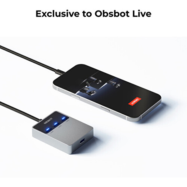 Obsbot Kablosuz Multi-Cam Konnektör Tail Air ve Tail 2 Kameralar İçin Kablosuz Çoklu Kamera Kontrol Aksesuarı