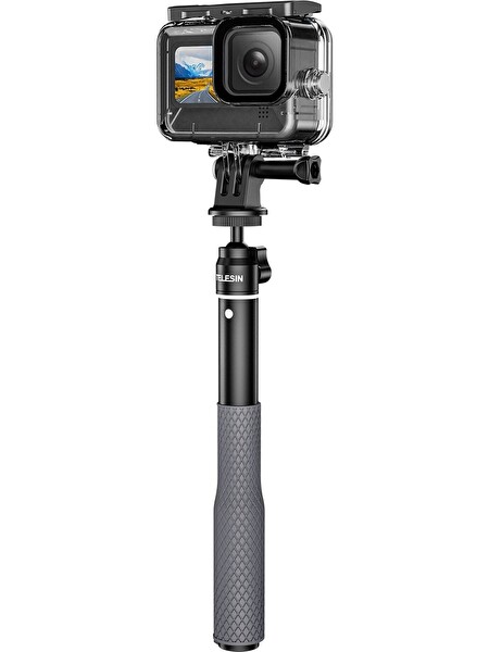 Telesin TLS-WSS-001 Su Geçirmez Uzatılabilir Aksiyon Kamera Selfie Çubuğu Monopod El Tutacağı