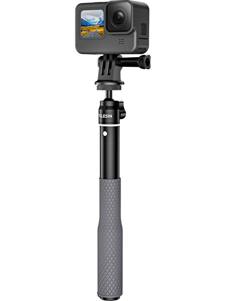 Telesin TLS-WSS-001 Su Geçirmez Uzatılabilir Aksiyon Kamera Selfie Çubuğu Monopod El Tutacağı