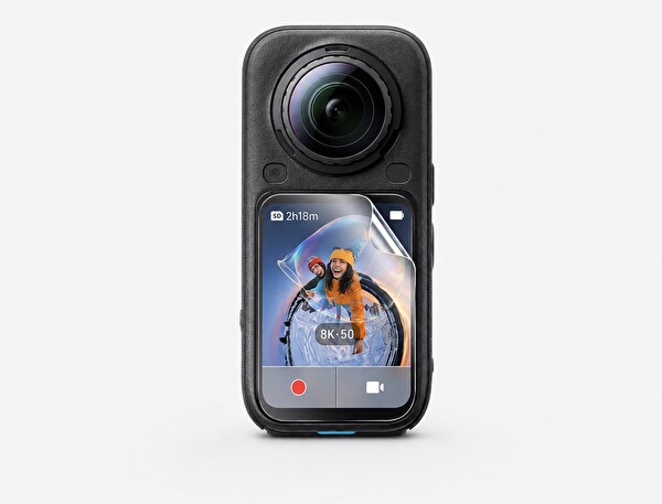 Insta360 X6 Aksiyon Kamera Uyumlu 3 Adet Şeffaf Ekran koruyucu Nano Jelatin