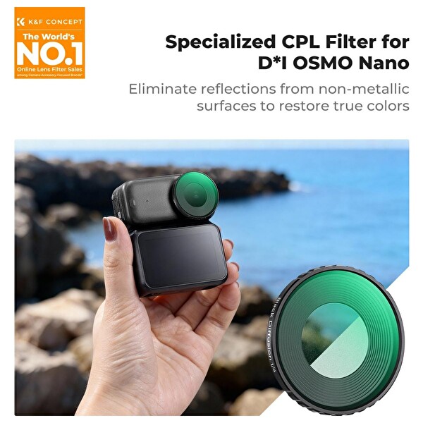 K&F Concept Osmo Nano Uyumlu CPL Filtre
