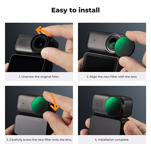 K&F Concept Osmo Nano Uyumlu CPL Filtre