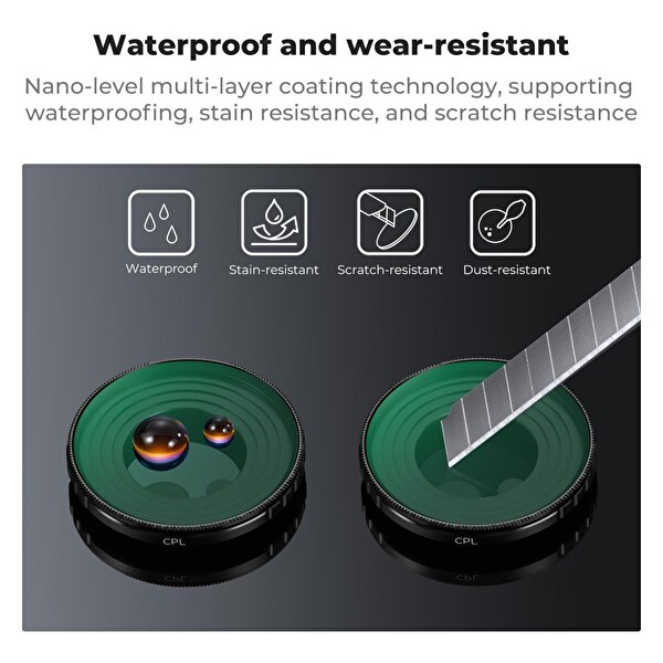 K&F Concept Osmo Nano Uyumlu CPL Filtre
