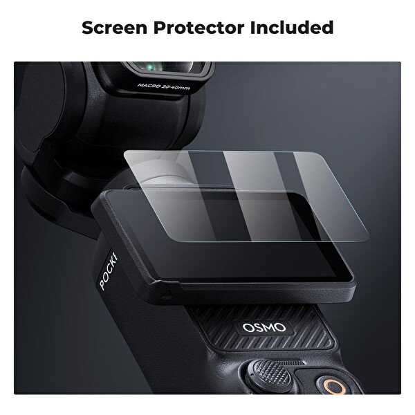 K&F Concept Osmo Pocket 3 ve 4 İçin 10X Makro Lens Yakın Çekim Filtresi - Ekran Koruyucu