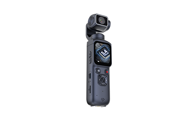 Smate 4K Pocket Camera Profesyonel Vlog Kamerası Gimbal Özellikli Titreşim Önleyici Otomatik Dönüş ve Yüz Takibi