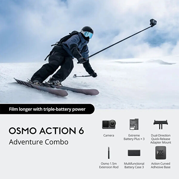 DJI Osmo Action 6 Adventure Combo ( İthalatçı Garantili )