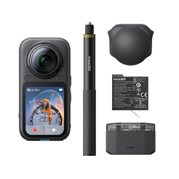 Insta360 X6 8k 360 Derece Aksiyon Kamerası - Essentials Bundle (İthalatçı Garantili)