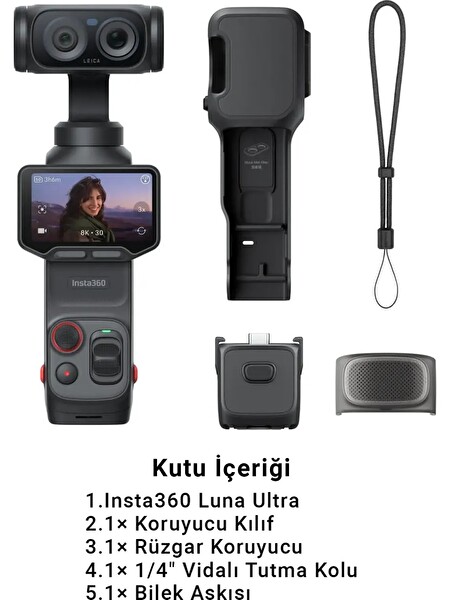 Insta360 Luna Ultra Standart Combo (İthalatçı Garantili)