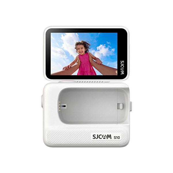 Sjcam S10 Dönebilen Ekranlı 4K/30 Fps Aksiyon Kamerası - Beyaz