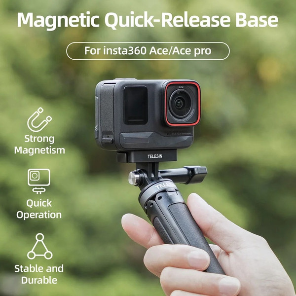 Telesin S7-JBK-06-TIS Manyetik Hızlı Bırakma Adaptörü – Insta360 X5, X6, Ace Pro ve Ace Pro 2 ile Uyumlu