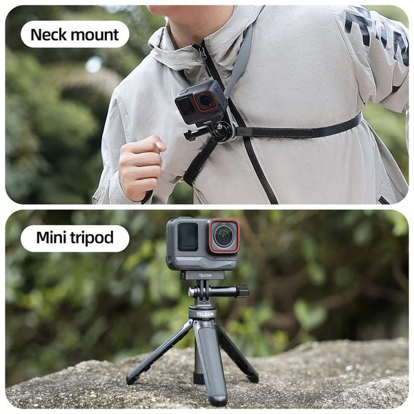 Telesin S7-JBK-06-TIS Manyetik Hızlı Bırakma Adaptörü – Insta360 X5, X6, Ace Pro ve Ace Pro 2 ile Uyumlu