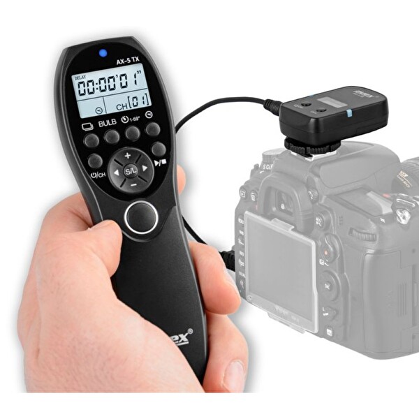 Ayex AX-5 DC2 Nikon Uyumlu Kablosuz Zaman Ayarlı Kumanda