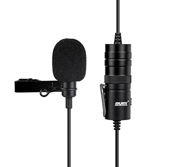 Ayex LV-10 DSLR Makine Video Kameralar ve Telefon Uyumlu Mikrofon