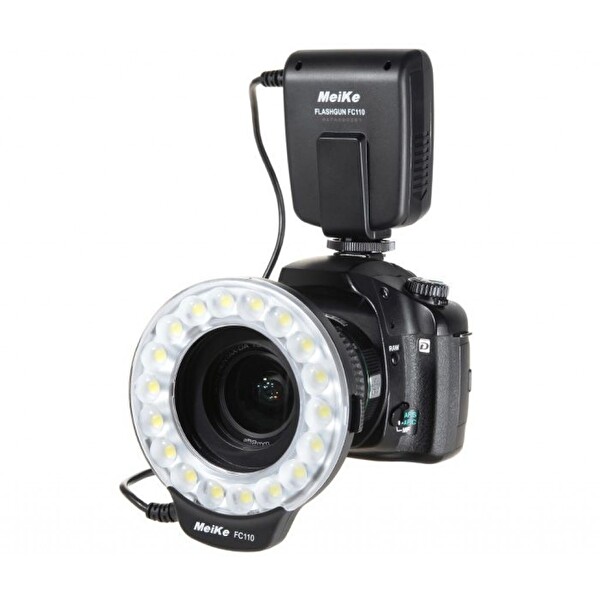 MeiKe FC110 Olympus DSLR Uyumlu LED Makro Ring Flaş