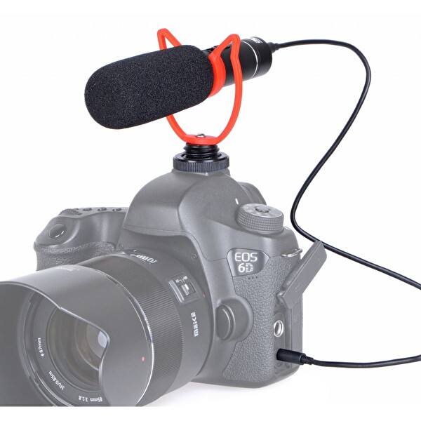 Ayex MIC05 DSLR Makine Video Kamera ve Telefon Uyumlu Stereo Mikrofon