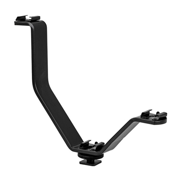 Ayex DSLR Makine Uyumlu V Bracket Üç Grişli Flaş,LED,Mikrofon Tutucu