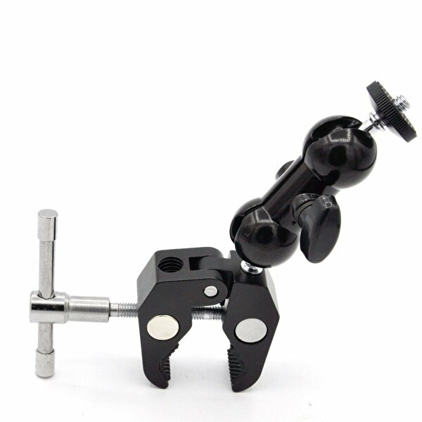 Ayex Dual Ball Heads Magic Arm + Super Crab Clamp Kelepçe